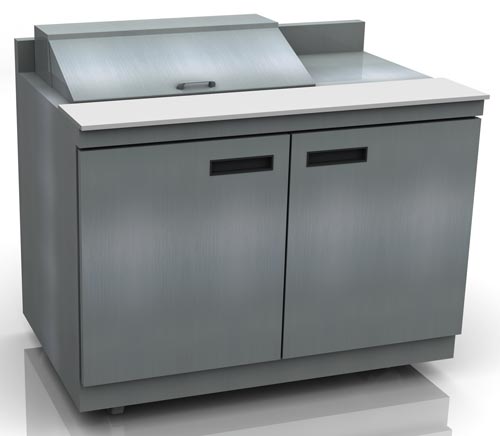 STD4472NP-12 - 3 Section with Drawers | 12 Pan Capacity | Backsplash